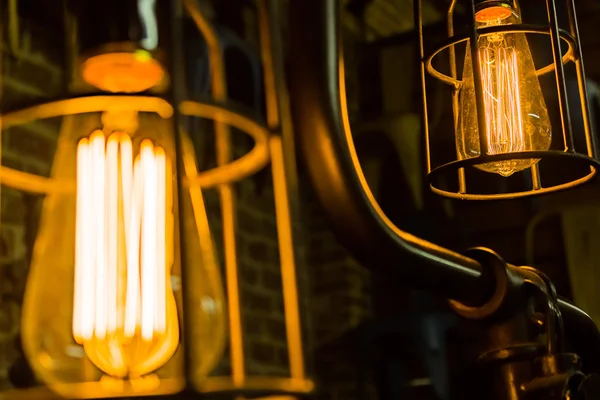 Λάμπες φωτός του Edison αντίκες — Φωτογραφία Αρχείου