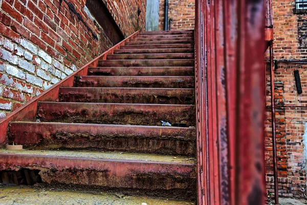 Asheville, Kuzey Carolina, ABD bir bina için rasgele adımları — Stok fotoğraf