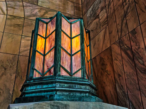 Asheville, Kuzey Carolina, ABD zeminde garip ışık fixures