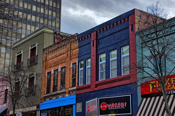 Véletlenszerű épület Asheville, North Carolina, Amerikai Egyesült Államok — Stock Fotó