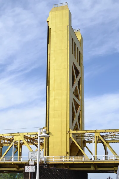 Tower Bridge in Sacramento, California — Stock Photo, Image
