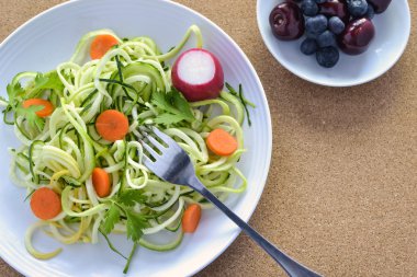 Kabak erişte ve meyve çöl