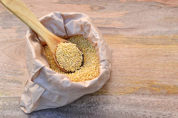 Milltet in papper bag — Stock Image Milltet in papper bag Stock Picture