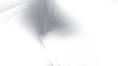 Soyut beyaz ve gri renk, modern tasarım çizgili arka plan geometrik şekil ve parlayan ışık. Vektör illüstrasyonu.