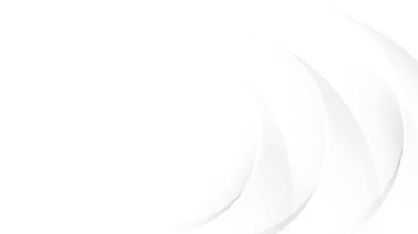 Soyut beyaz ve gri renk, modern tasarım çizgili arka plan eğri çizgileri ve parlayan ışık. Vektör illüstrasyonu.