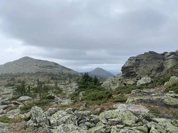 Autogrammplateau Blick Auf Den Berg Kruglitsa Von Der Nordseite Des — Stockfoto