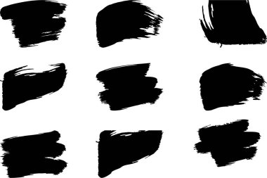 Sanatsal tek renkli fırça fırçası boya darbeleri. El çizimi fırça darbeleri. Çok Amaçlı Doku Arkaplanı veya Desenleri