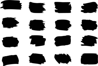 El çizimleri, fırça darbeleri. Poster, afiş ya da çıkartma ve el ilanları için arka plan. Metin, etiket, logo için sanatsal tasarım unsurları.