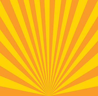 Okra retro arka plan. Vintage ışınları desen.