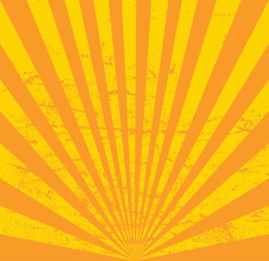 Vintage kağıt, retro ışınları arka plan doku kaşıdı. Vektör düzeni