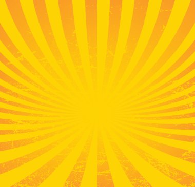 Vintage kağıt, retro ışınları arka plan doku kaşıdı. Vektör düzeni. Perspektif Görünümü