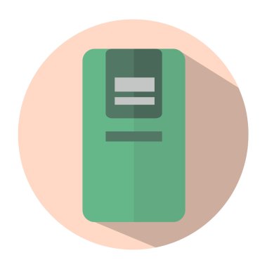 Düz ürün simgesi. Vektör iyi yeişaret. Modern mağaza öğesi. Soyut paket