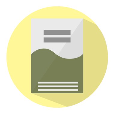 Düz ürün simgesi. Vektör iyi yeişaret. Modern mağaza öğesi. Soyut paket