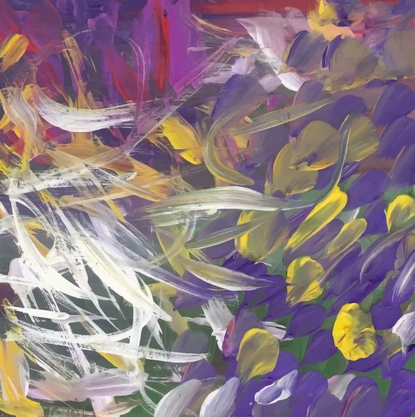 Абстрактная весенняя живопись. Векторное изображение EPS 10 — стоковый вектор