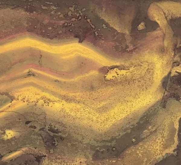 Vettore oro vecchio graffiato superficie di sfondo — Vettoriale Stock