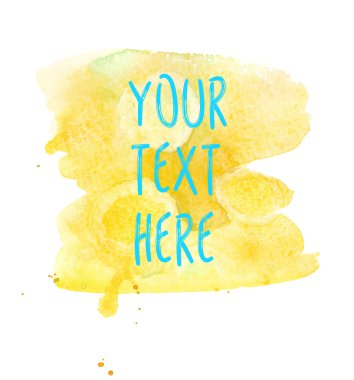 Soyut suluboya sarı Splash.