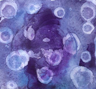 Mavi suluboya el yapımı arka plan. Vektör Eps 10