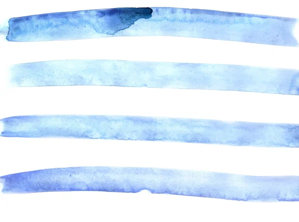水彩の青いストリップの背景。ベクター Eps 10 — ストックベクタ