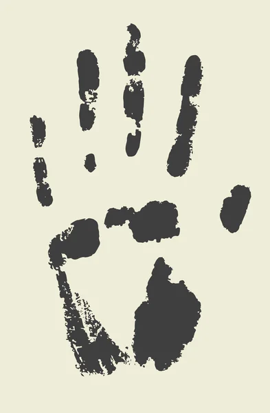 Vector hand imprint — Stock Vector