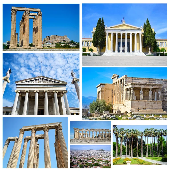 Collage de Atenas Grecia — Foto de Stock