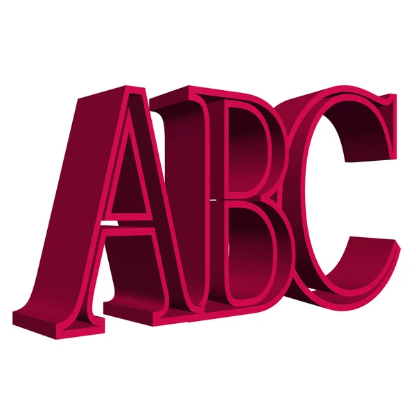 Алфавитные буквы ABC — стоковое фото