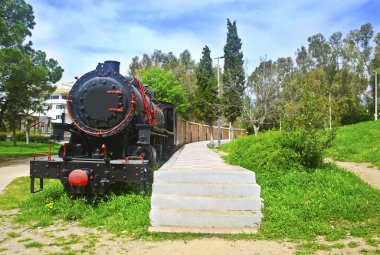 municipal railway park of Kalamata Messinia Greece clipart