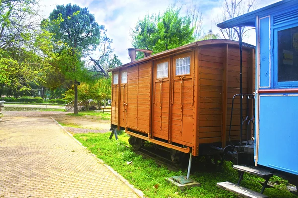 Kommunala järnväg park Kalamata Messinia Grekland — Stockfoto