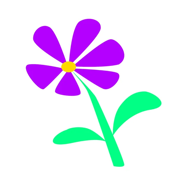 Purple daisy illustration — Stock Photo, Image