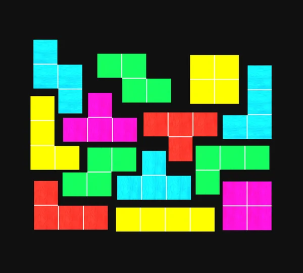 Tetris játék kocka — Stock Fotó