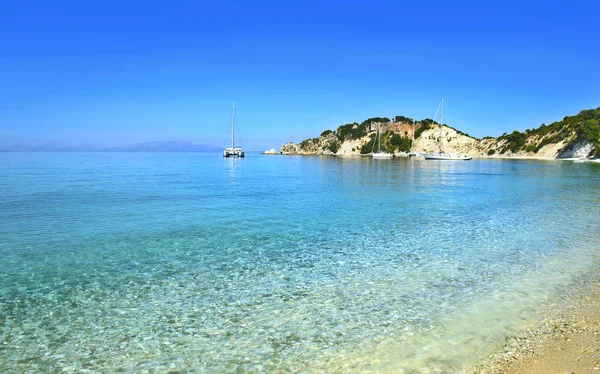 Praia de Ítaca Grécia - fotos de verão grego — Fotografia de Stock