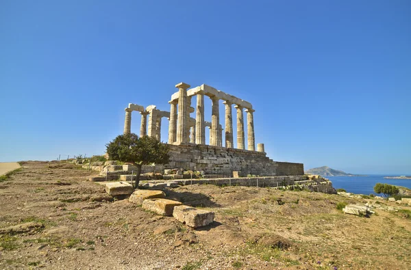 Templo de Poseidón en Sounion Grecia — Foto de Stock