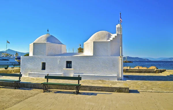 Kápolna Szent Miklós a Thalassinos Aegina, Görögország — Stock Fotó