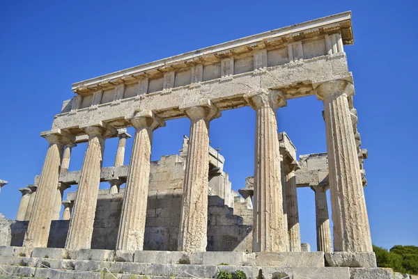 Templo de Aphaia Egina Grecia — Foto de Stock