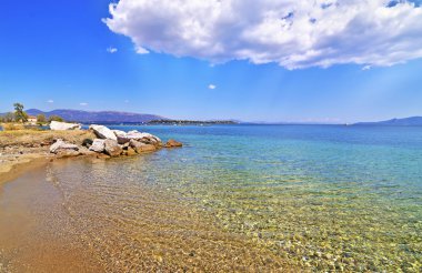 Rüyalar Island Eretria Eğriboz Yunanistan kumsalda