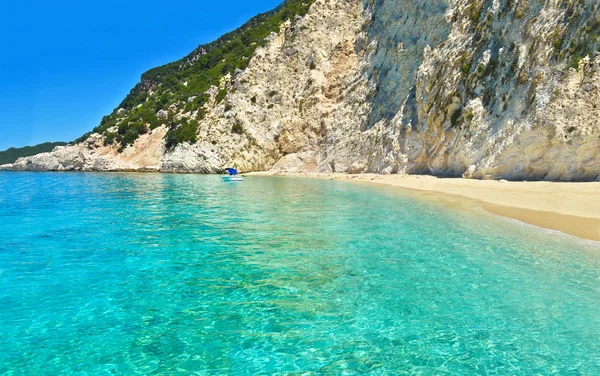 Ithaca plaj manzara Yunanistan
