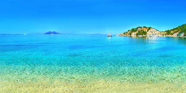 Πανοραμική φωτογραφία του Ιθάκη παραλία Ελλάδα — Φωτογραφία Αρχείου