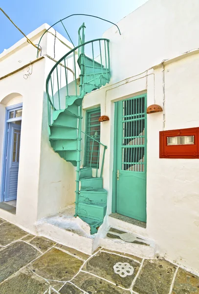 Arquitectura tradicional en Apollonia Sifnos Cícladas Grecia —  Fotos de Stock