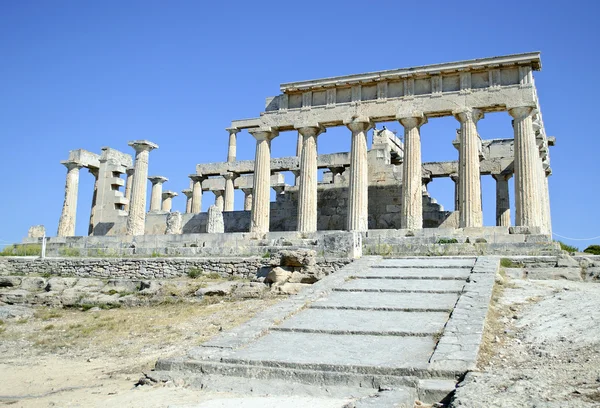 Храм Афайя в Эгине — стоковое фото