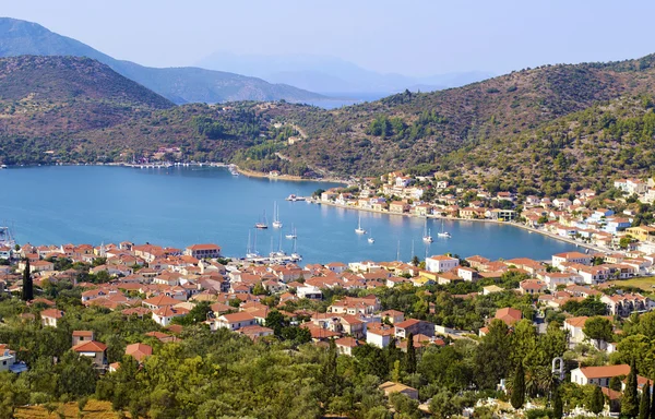 Ithaca Yunanistan Vathy manzara