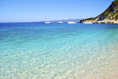 Ithaca Adası Yunanistan turkuaz deniz