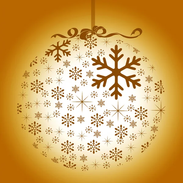 Karácsonyi illusztráció: labda — Stock Fotó