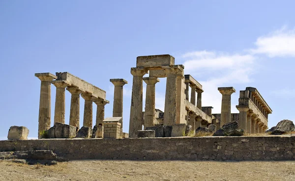 Tempel von aphaia aegina griechenland — Stockfoto