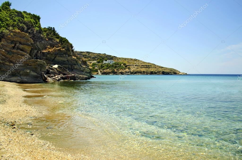 Playa de Batsi en la isla de Andros Grecia fotografía de stock © photo