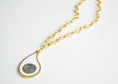 gold evil eye necklace clipart