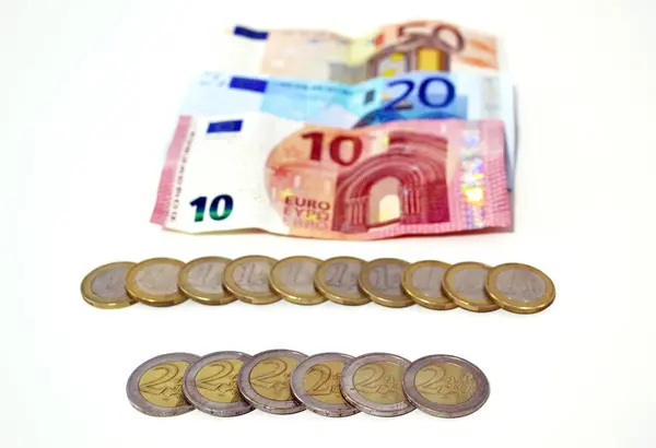 Euros icon, save money concept — Stock Photo, Image