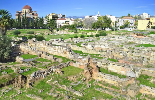 Gamla kyrkogården i Aten Kerameikos Grekland — Stockfoto