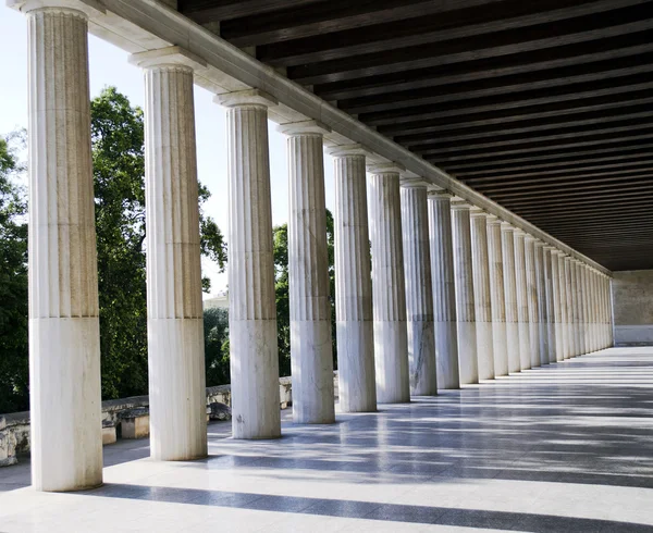 Stoa von attalos in athens griechenland — Stockfoto