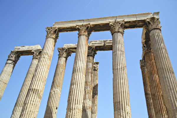 Temple of Olympian Zeus in Athens Greece