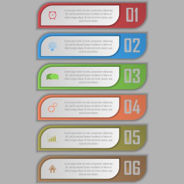 Infographic vektör çizim. iş akışı düzeni, diyagram, numarası seçenekleri, web tasarım için kullanılabilir