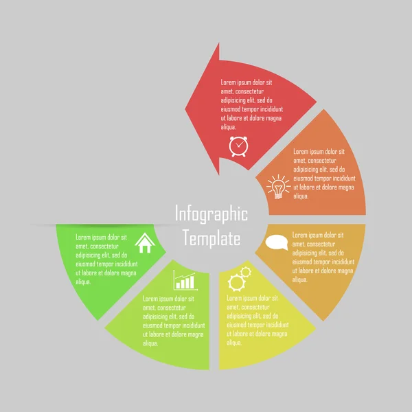 Ilustración vectorial infográfica. se puede utilizar para el diseño del flujo de trabajo, diagrama, opciones de número, Web desig — Vector de stock